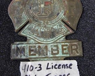AFL License Plate Topper