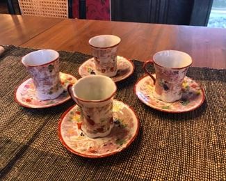 Sweet  Set of 4 Tea Cups and Saucers         $30                          