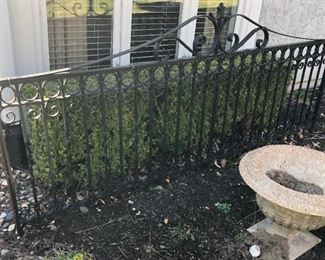 Vintage Wrought Iron Fence  -  8' long                     $300
