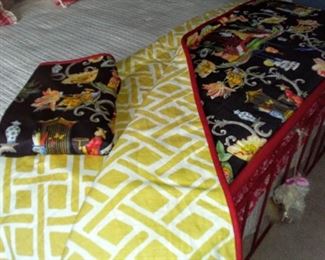 Reverse Side of Bed Scarf Picture 2of2    $200                                                                                             