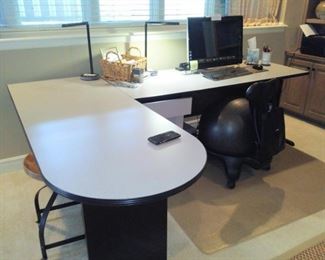 Modern Desk with File Cabinet & Hutch                    $265                                                                       
