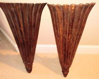  Wooden Sconces                                                   $95 pair
