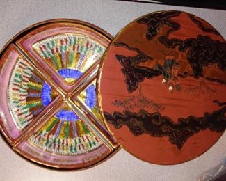 Antique Round Japanese Candy Dishes                    $68                         