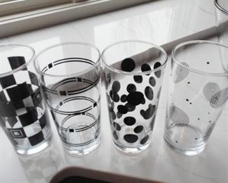 Black Decorated Glassware set 4         $14                                                              