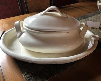 3 Piece Pottery Barn Serving Pieces  $135
