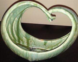 Green Pottery "Heart" Dish                      $28