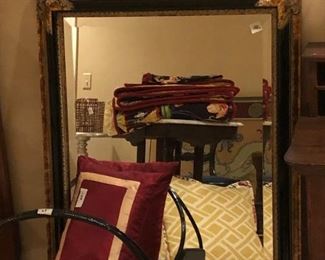 Beautiful  Gold and Black Framed Mirror $125