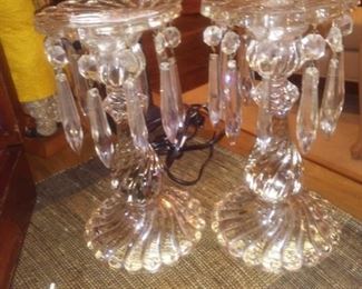 Crystal Candelabra                                     $42 pair