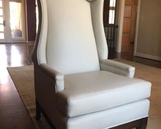 Leather Custom Bonnet Chair 1 of 2.   $1150. Each
55" H