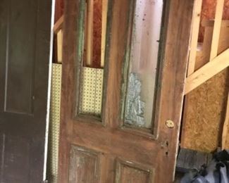 Vintage doors. The one on the right is the original front door to house. 125 years old?