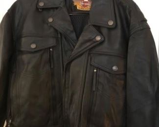 Harley Davidson leather jacket.  With two inserts.