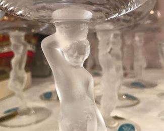 french champagne glasses in nude motif