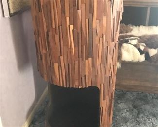 this is the coolest, inside is black laminate, well crafted mid century piece