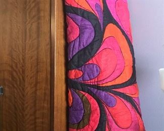 vintage Nettles Creek custom king 100 % linen spread