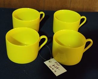 there are 8 of these vibrant fitz and floyd vintage cups