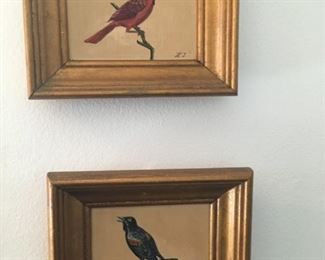 . . . a pair of nice bird pictures well framed