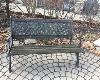 . . . a nice outdoor bench -- needs a little TLC, but a nice project for a handyman.