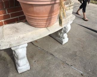 . . . a nice cement bench