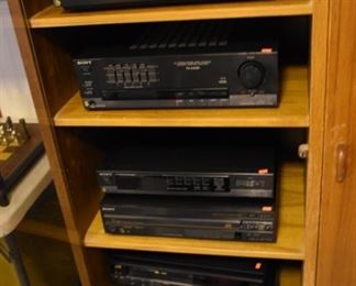 Sony Stereo and Stereo Cabinet