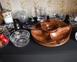 Wood Bowl, Purple Depression Glass, Rose Bowls, Crystal, Chocolate Pot