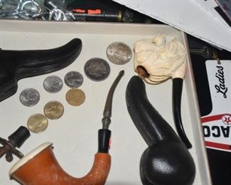 Meerschaum Pipes, Coins, Morgan Dollars and More