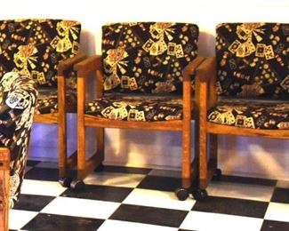 Four Poker or Game Table Chairs