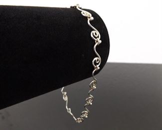 .925 Sterling Silver Charm Bracelet
