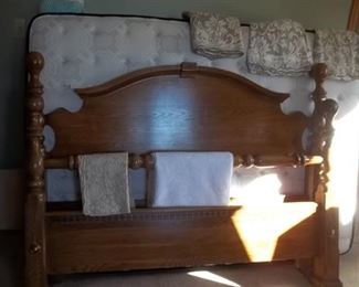 full/queen headboard and foot board, frame