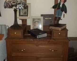 antique Eastlake chest with mirror