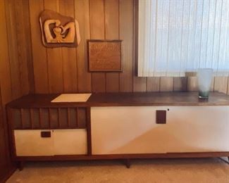 Mid century console cabinet with lots of storage