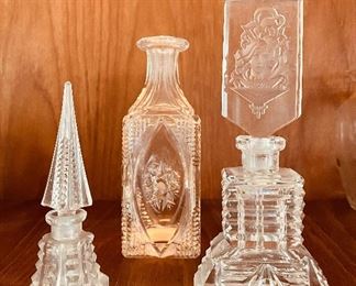 Czech crystal perfume bottles