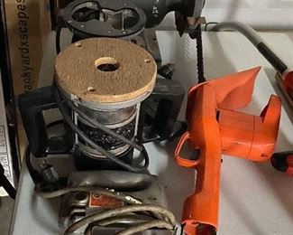 Router, grinder and garden edger