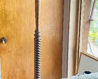 Oak standing hat rack / coat rack, antique