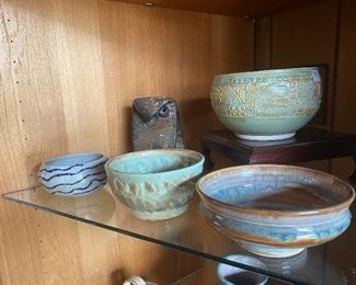 Signed studio art pottery