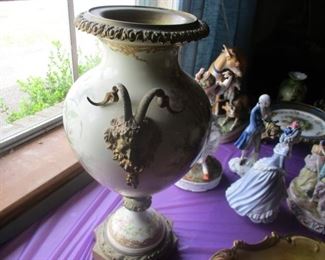 Sevres palace urn, ormolu mounted. Bought on Royal Street.