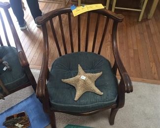 Wood chair   21" wide    31" tall    $30