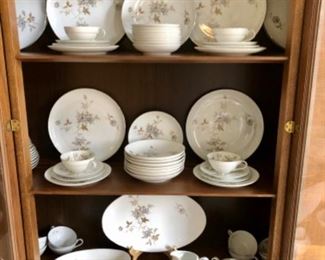 Maytime service for 8, china by Yamaka Japan, includes serving pieces