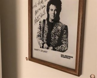 FRAMED signed MARTY STUART PHOTO