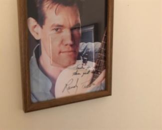 FRAMED SIGNED RANDY TRAVIS