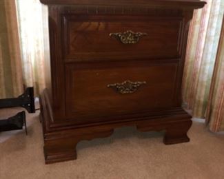 Sumter Cabinet Co,   MATCHING TWO DRAWER NIGHTSTAND, CHEST AND LINGERIE CHEST