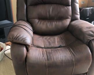 close up of lift chair