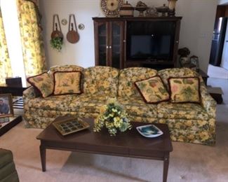 Retro living room, mid century tables and couch 