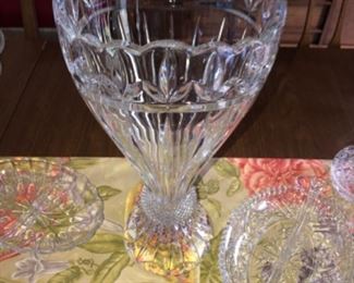 Shannon crystal vase approximately 18”