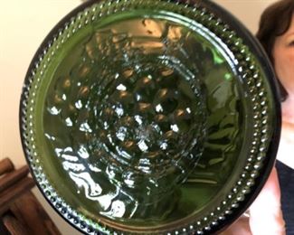 Bottom to vintage large wine bottle vase 