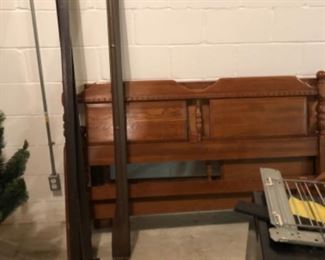 Queen size bed with mattress set included