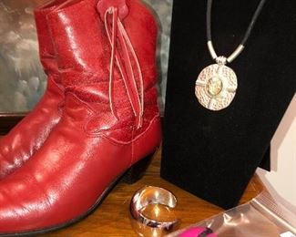 Costume jewelry, Acme red boots