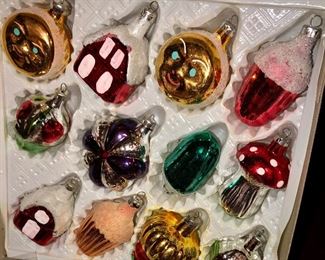 vintage German Christmas ornaments