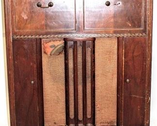 Vintage Firestone Airchief Radio Record cabinet 40.5" tall x 33" wide x 17" deep