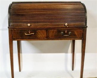 Vintage Antique Roll top Secretary Desk 40.5" T x 34" W x 20.5" D