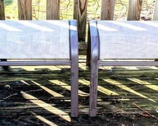 2 New Matching Outdoor Patio Foot Stools